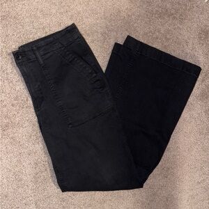 Sonoma Black Wide Leg Utility Wide Leg Jeans